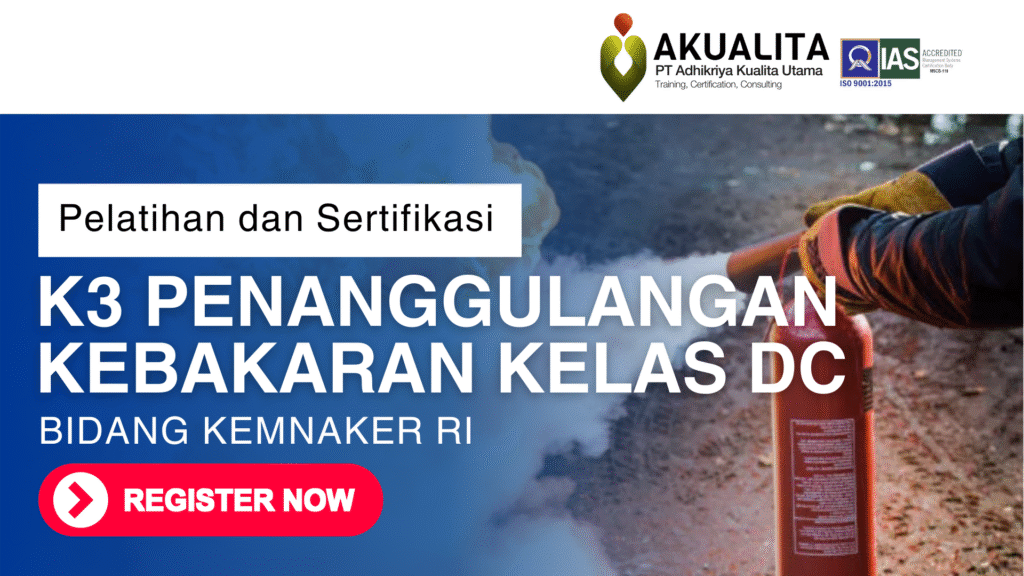 K3 PENANGGULANGAN KEBAKARAN KELAS DC KEMNAKER RI