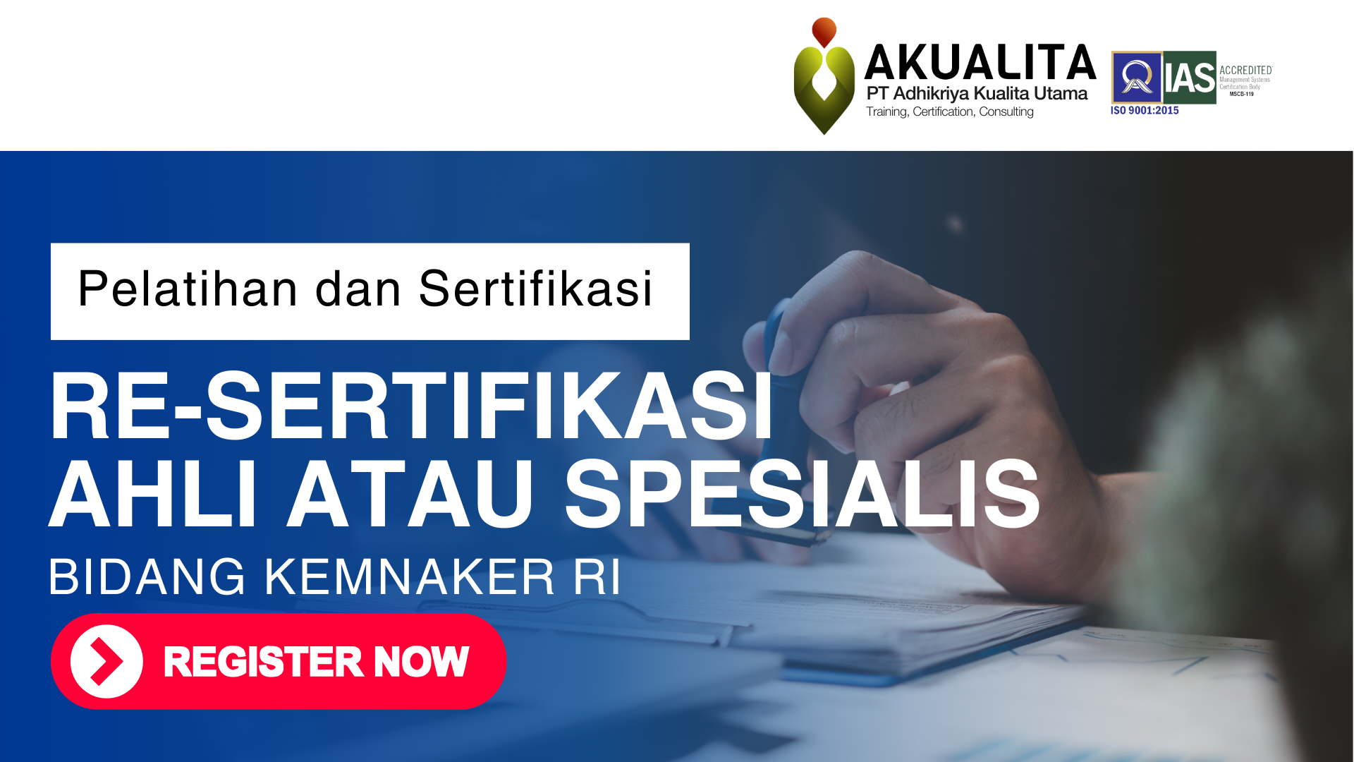 RE-SERTIFIKASI AHLI/SPESIALIS KEMNAKER RI