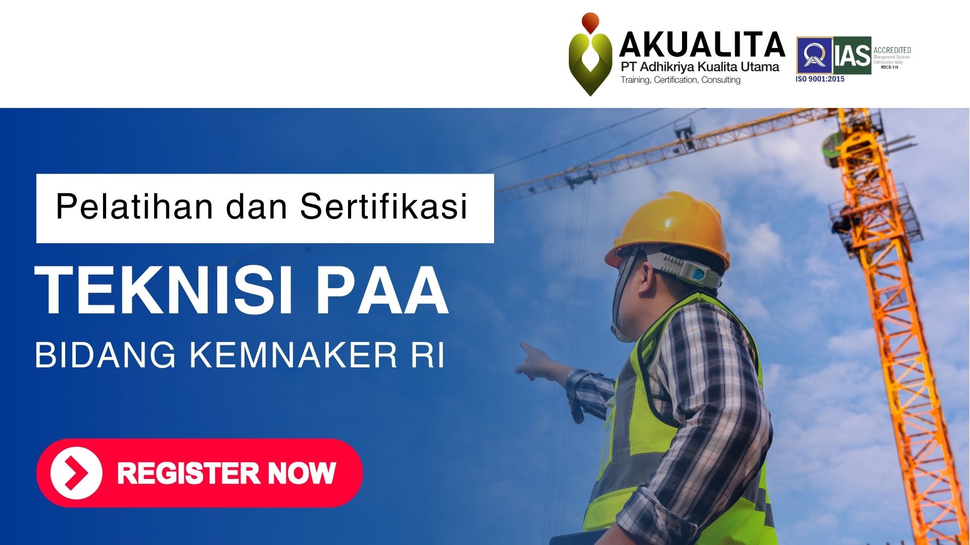 HEADER PELATIHAN SERTIFIKASI TEKNISI PAA KEMNAKER RI AKUALITA