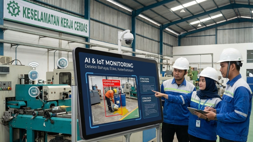 sistem predictive safety berbasis AI dan IoT di industri