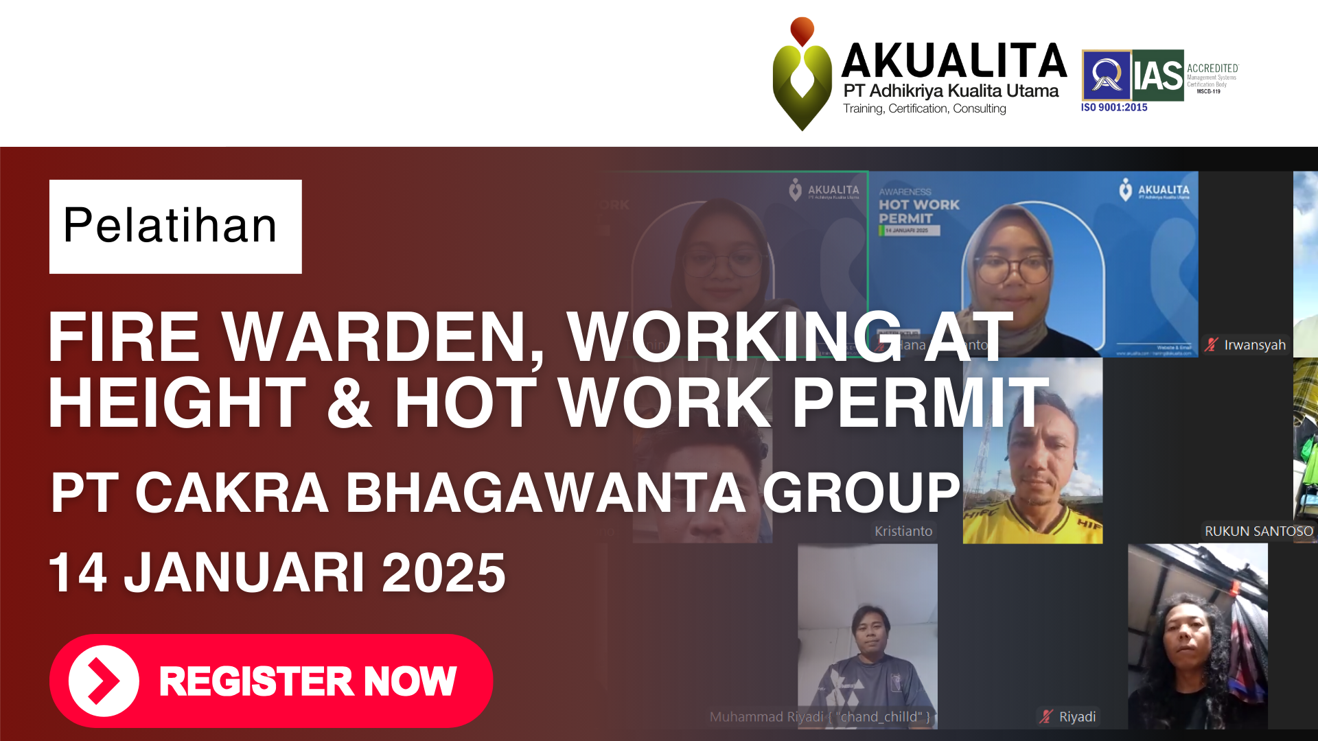 HEADING FIRE WARDEN, BEKERJA DI TINGGI, & HOT WORK PERMIT