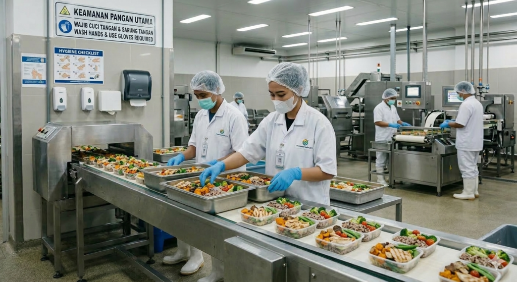 proses produksi makanan higienis dengan penerapan food safety industri pangan