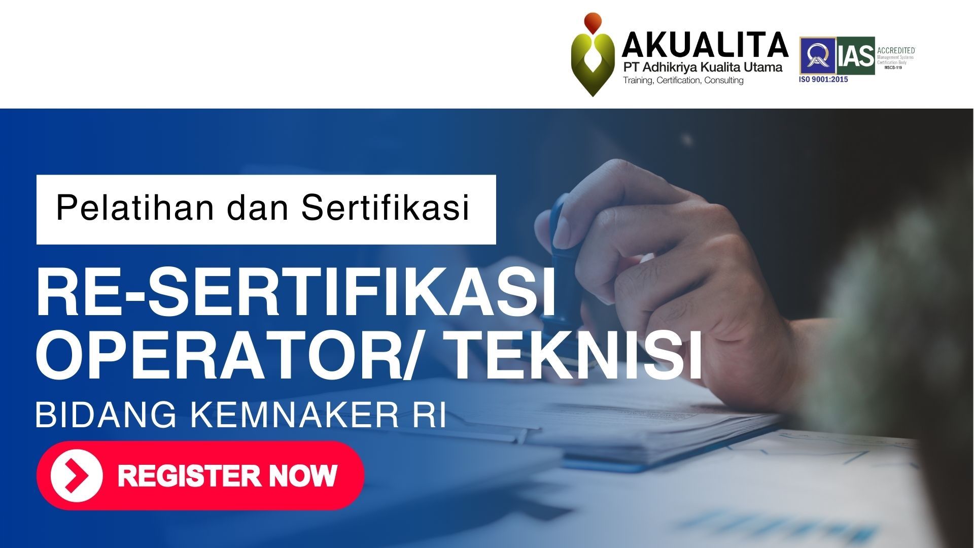 RE-SERTIFIKASI OPERATOR/TEKNISI KEMNAKER RI