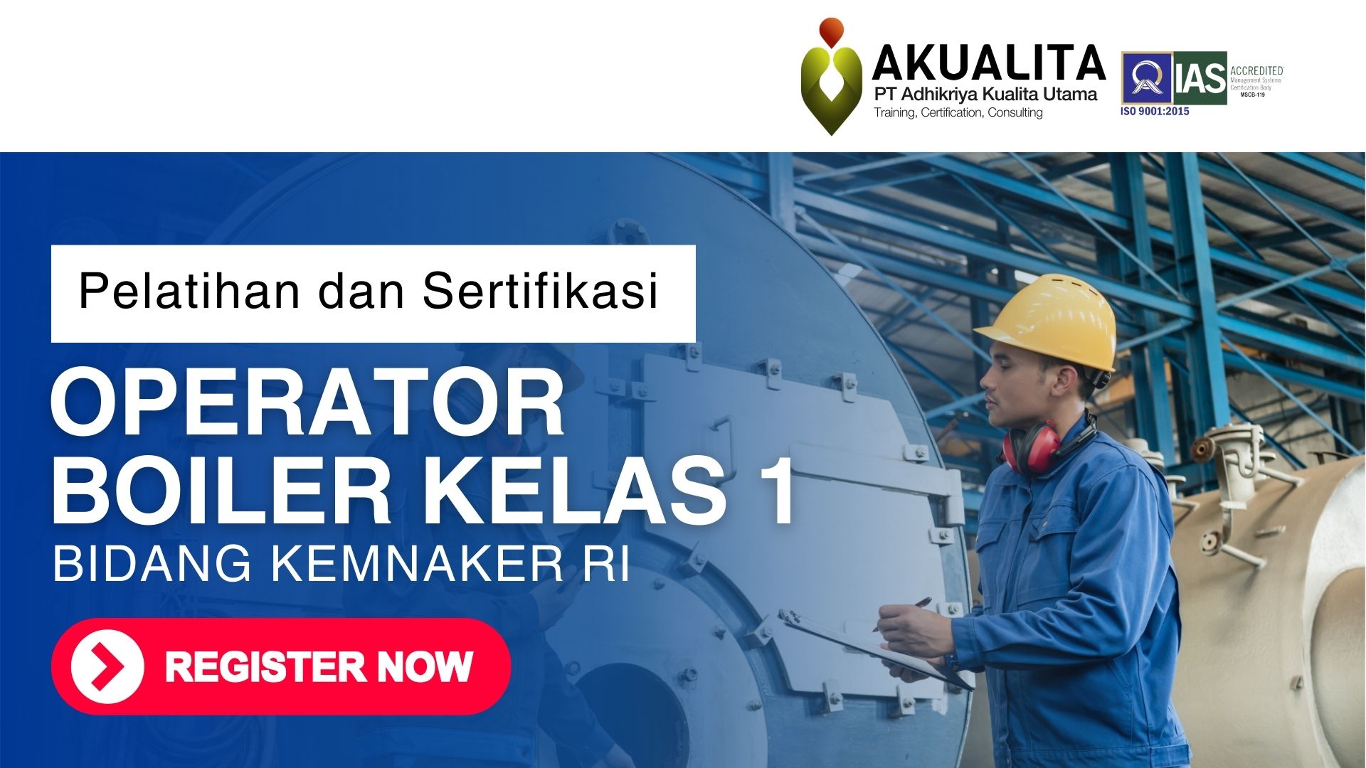 OPERATOR BOILER KELAS 1 KEMNAKER RI
