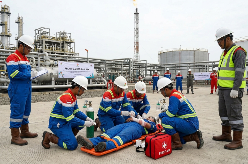 P3K industri migas di area kerja