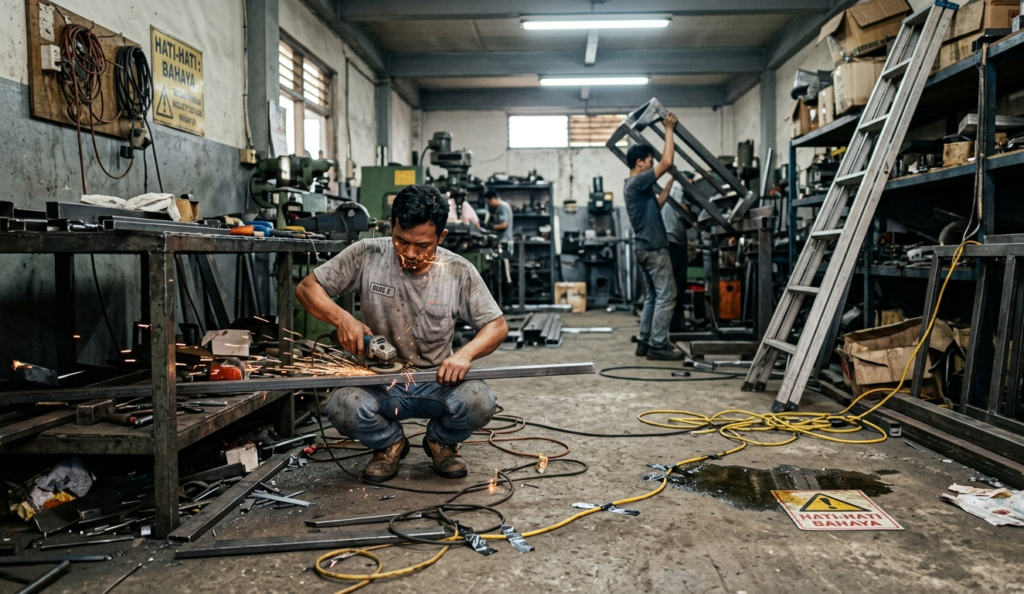 Unsafe action unsafe condition di tempat kerja