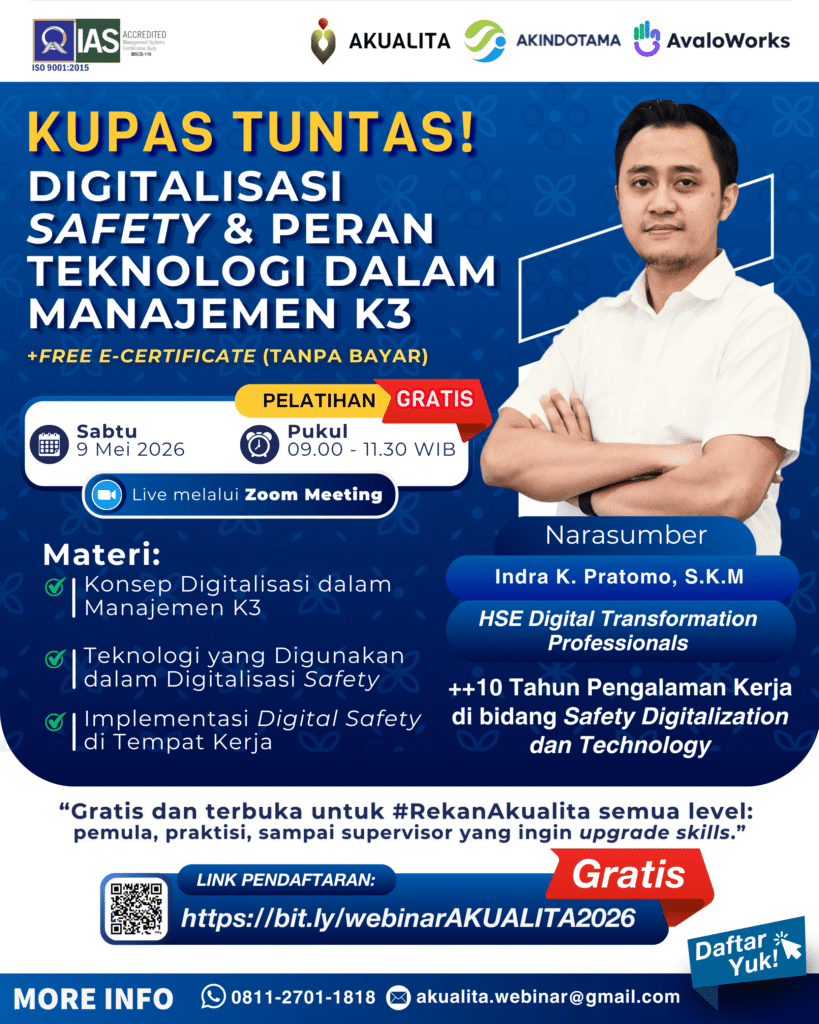 Poster Webinar Digitalisasi Safety & Peran Teknologi dalam Manajemen K3